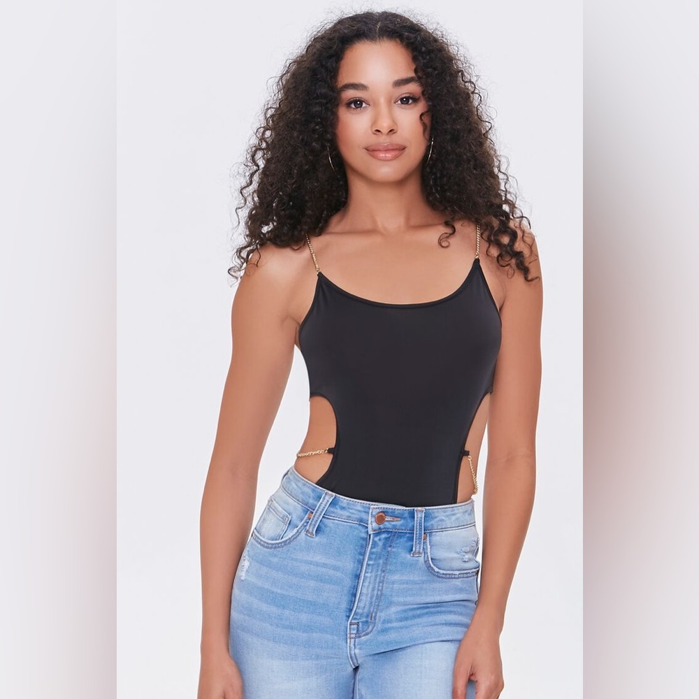 Chain Cutout Bodysuit